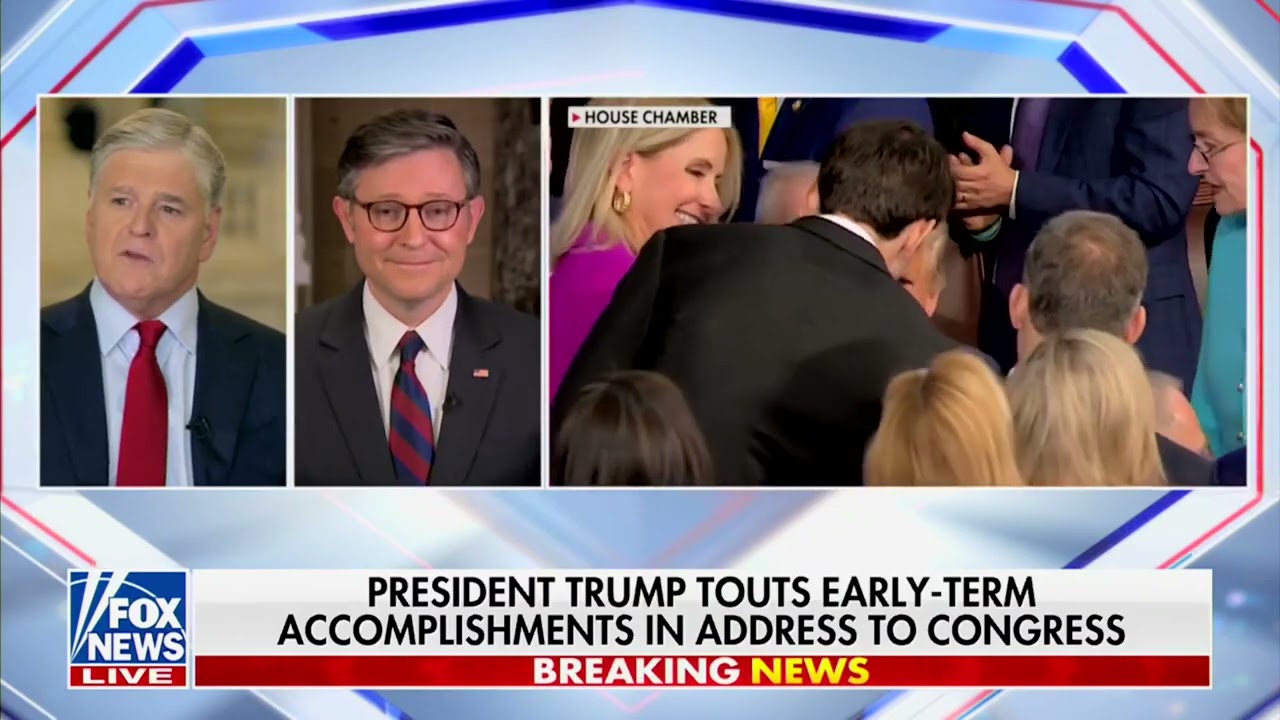Speaker Johnson Joins Hannity Following President Trump's Joint Address