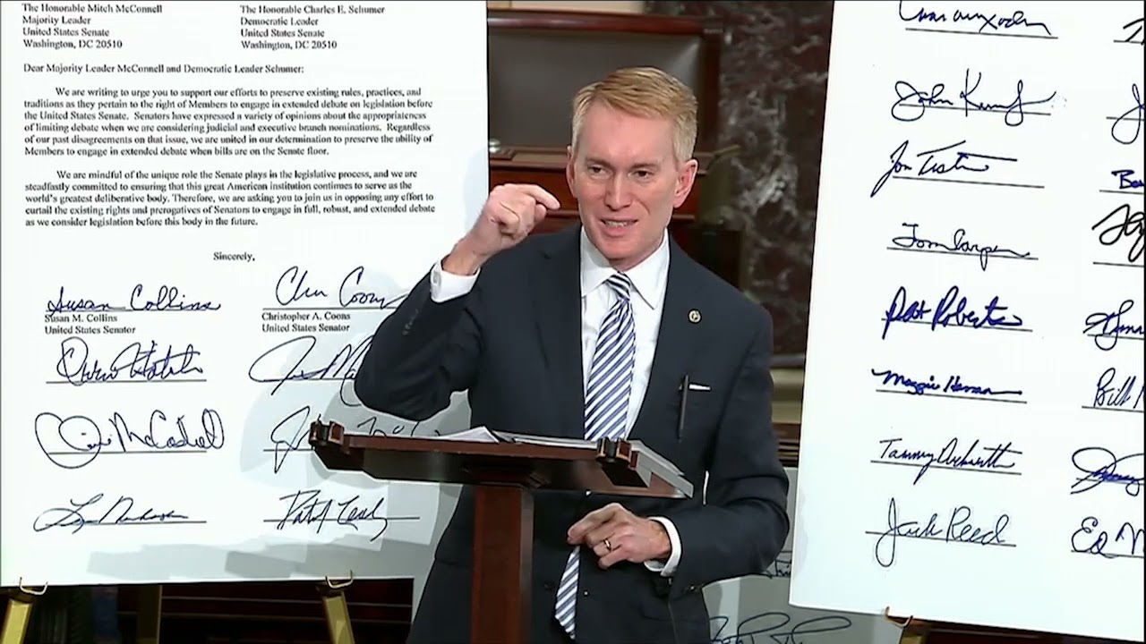 Lankford Warms Senate Democrats Against Destroying the Filibuster for Schumer's Progressive Tantrum