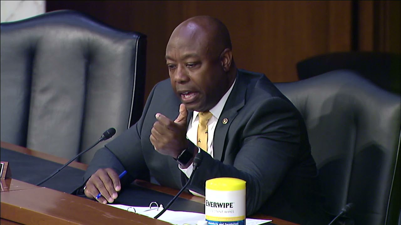Senator Tim Scott Questions Chairman Powell and Secretary Yellen at Banking Hearing
