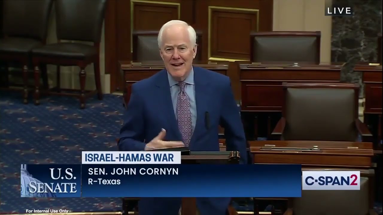 Cornyn: Hamas Sympathizers ‘Divorced from Reality’